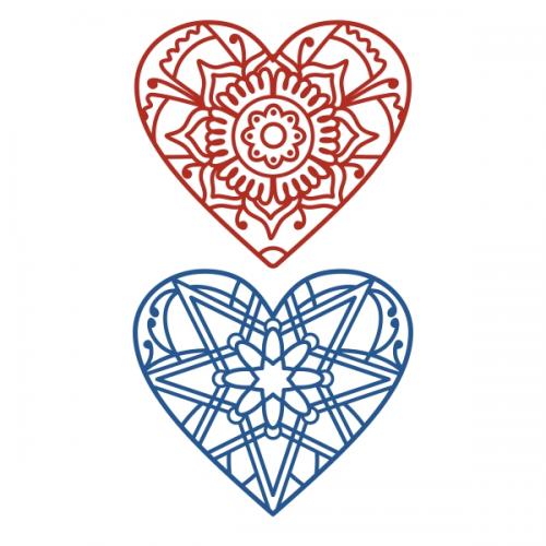Mandala Heart SVG Cuttable Designs