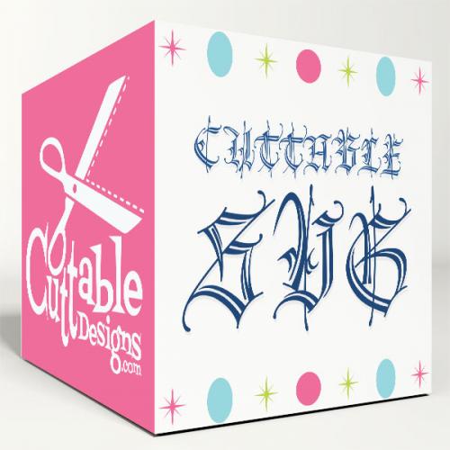 Pen Calligraphy SVG Cuttable Fonts