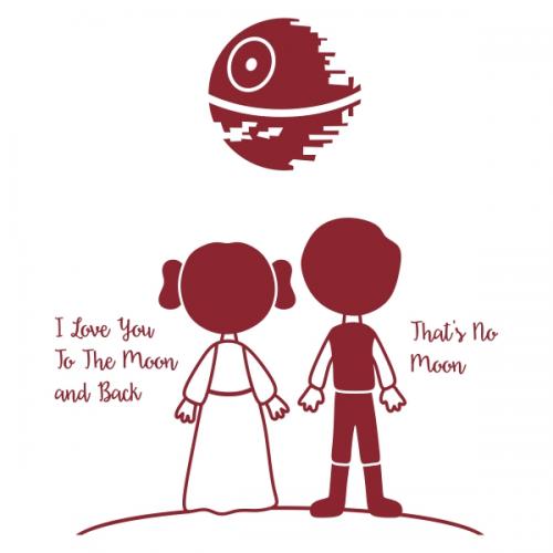 Star Wars Valentine's SVG Cuttable Designs
