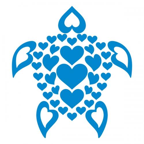 Hawaii Turble Heart SVG Cuttable Designs
