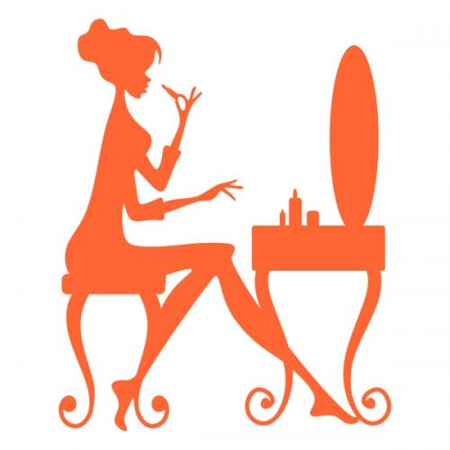 Woman Dressing SVG Cuttable Designs