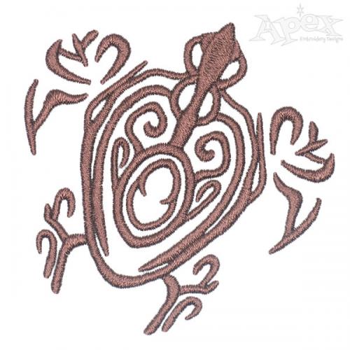 Tribal Sea Turtle Embroidery Designs