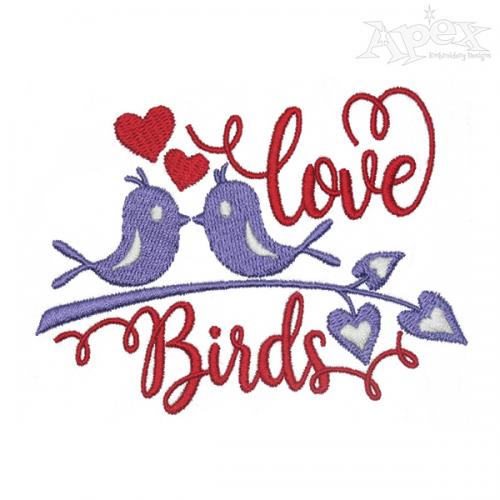 Love Birds Embroidery Designs