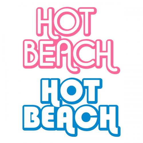 Hot Beach SVG Cuttable Files