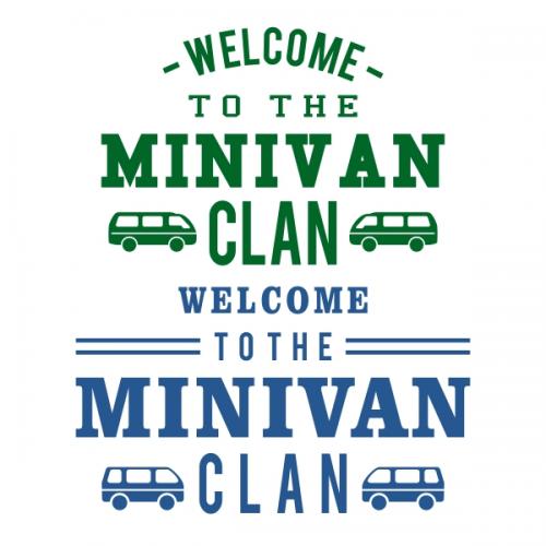 Minivan Clan SVG Cuttable Files