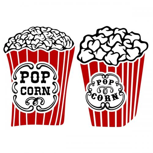 Popcorn SVG Cuttable Files