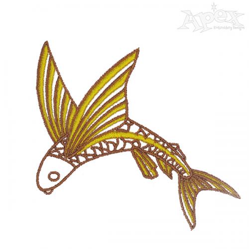 Flying Fish Embroidery Designs