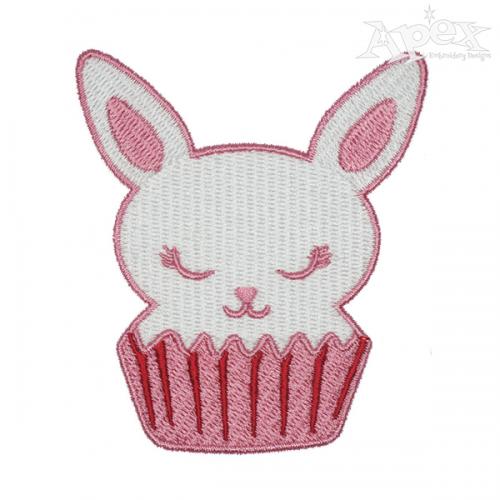 Bunny Cupcake Embroidery Designs