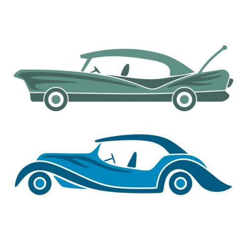 Retro Car Cuttable Design | Apex Embroidery Designs, Monogram Fonts