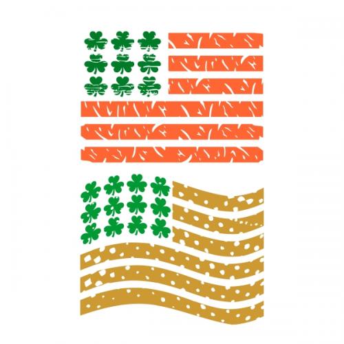 US Irish Flag SVG Cuttable Files
