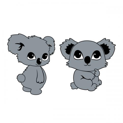Cute Koala Cuttable Design | Apex Embroidery Designs, Monogram Fonts
