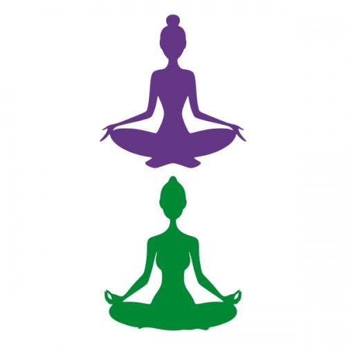 Yoga Meditation SVG Cuttable Designs