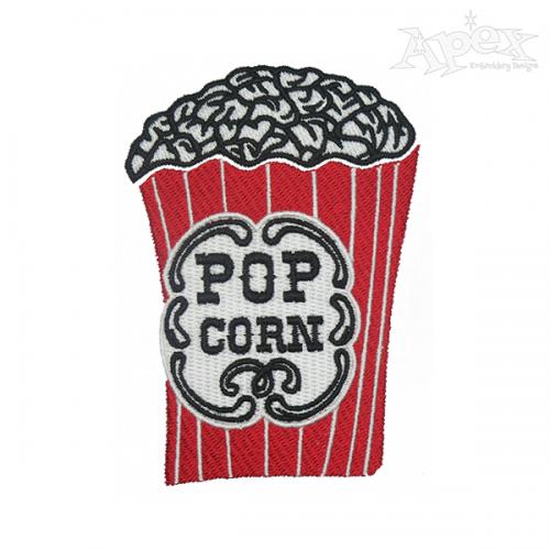 Popcorn Embroidery Design