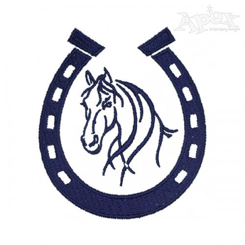 Horseshoe Embroidery Design