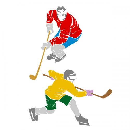 Hockey Player SVG Cuttable Design