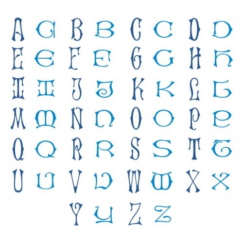 Raven Interlocking Monogram Cuttable Font