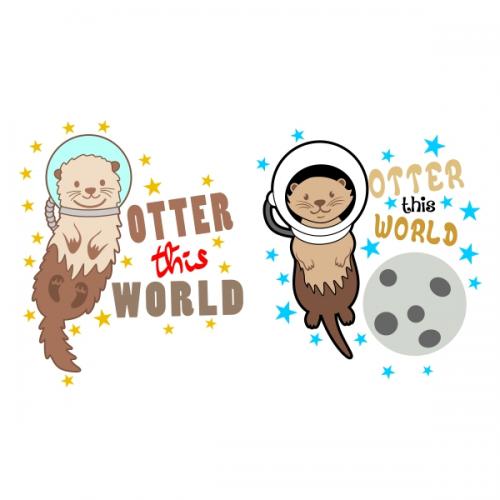 Otter This World SVG Cuttable Design
