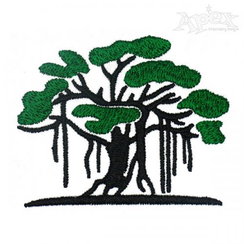 Banyan Tree Embroidery Design