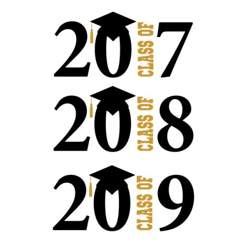 School Graduation Class of 2017 2018 2018 SVG Cuttable Design