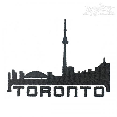 Toronto Skyline Embroidery Design