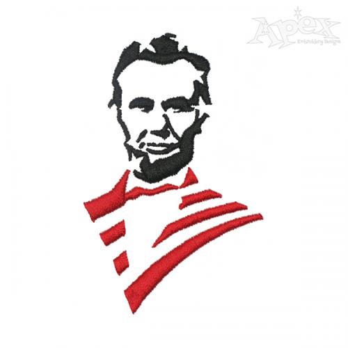 Abraham Lincoln Embroidery Design