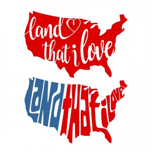 America US Land that I Love SVG Cuttable Design