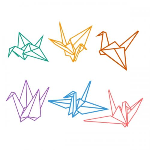 Origami Bird SVG Cuttable Design
