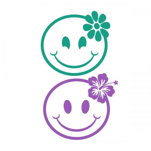 Smile Flower SVG Cuttable Design