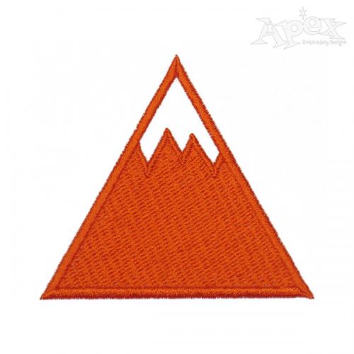 Mountain Icon Embroidery Design