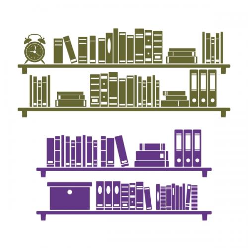 Bookshelf SVG Cuttable Design