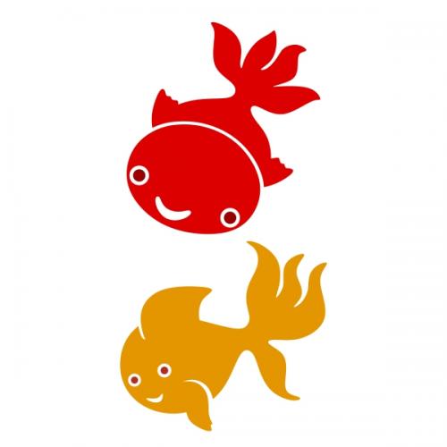 Gold Fish SVG Cuttable Design