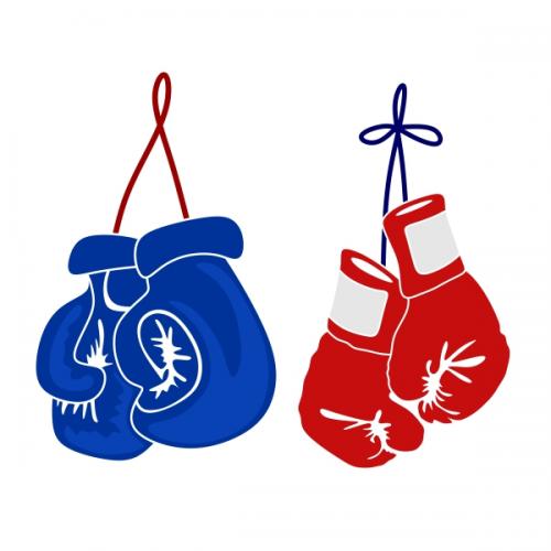 Boxing Gloves SVG Cuttable Design