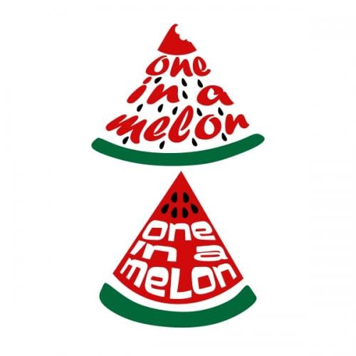One in a Melon Svg Design | Apex Designs & Fonts