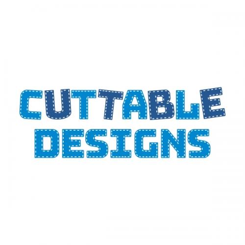 Stitches SVG Cuttable Font