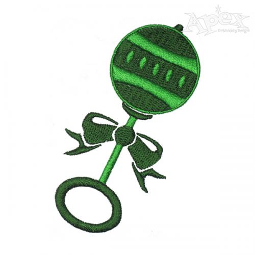 Baby Rattle Toy Embroidery Design