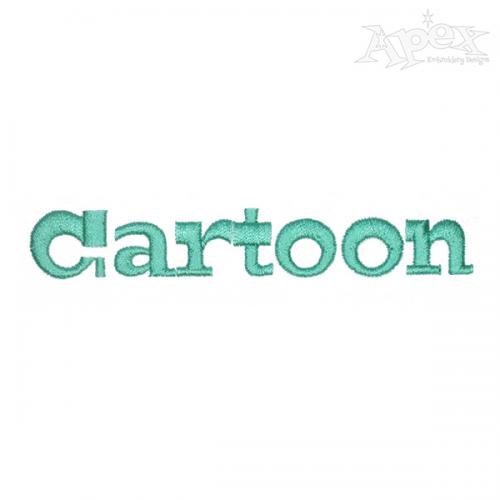 Cartoon Embroidery Font