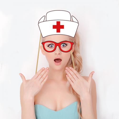Medic Hospital Doctor Nurse Photo Props SVG Cuttable Design
