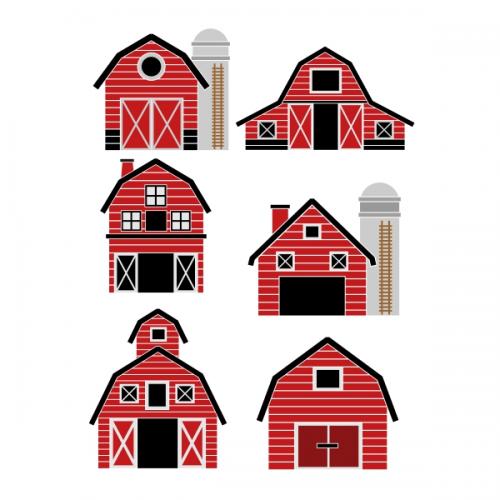 Barn House SVG Cuttable Design
