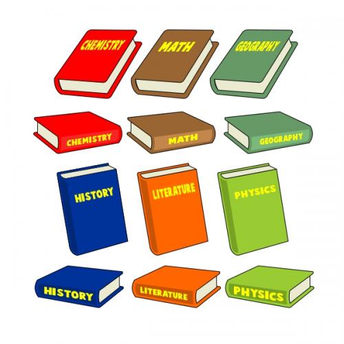 School Book SVG Cuttable Design