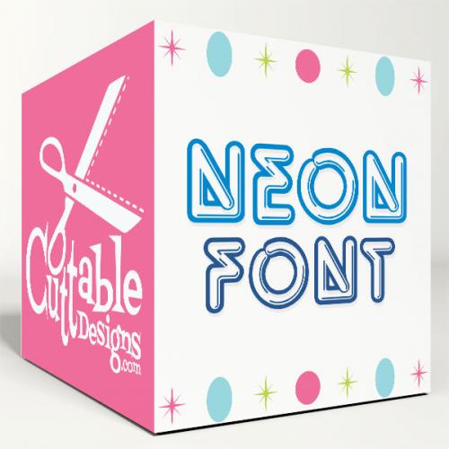 Neon Light SVG Cuttable Design