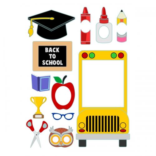 Back to School Photobooth SVG Cuttable Design