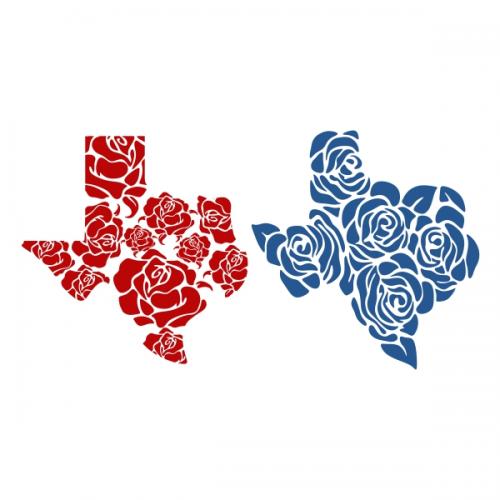 Roses of Texas SVG Cuttable Design