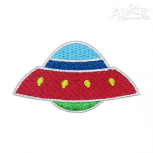 UFO Embroidery Design