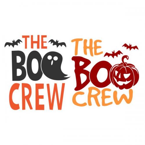 The Boo Crew Halloween SVG Cuttable Design