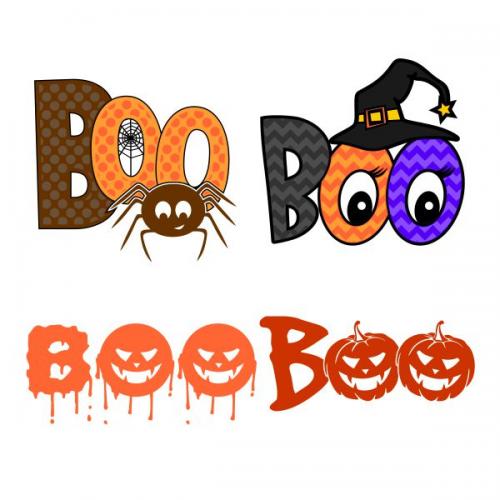 Halloween Boo Pack SVG Cuttable Design
