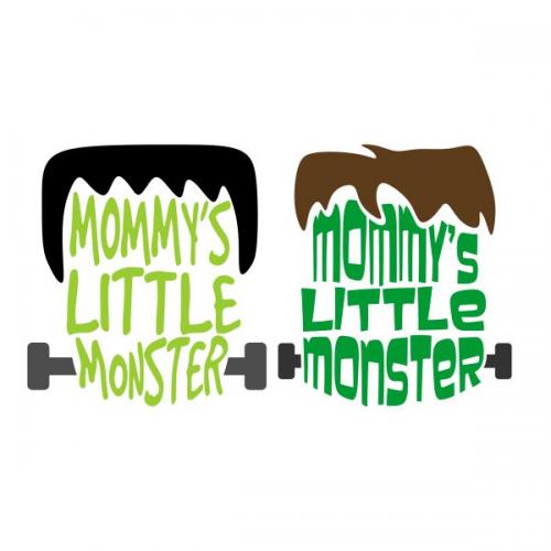 Mommy's Little Monster SVG Cuttable Design