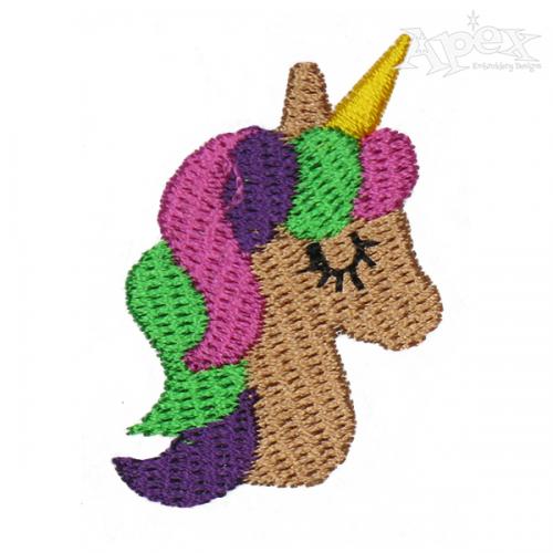 Little Unicorn Embroidery Design