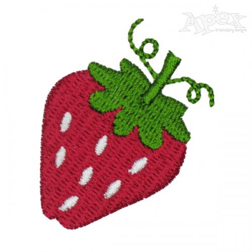 Little Strawberry Embroidery Design