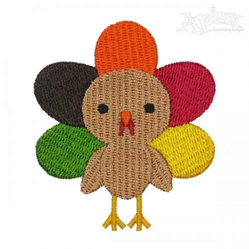 Little Turkey Embroidery Design