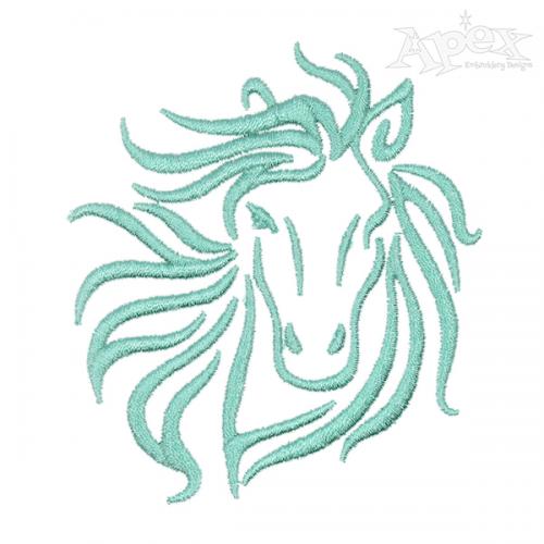 Horse Face Embroidery